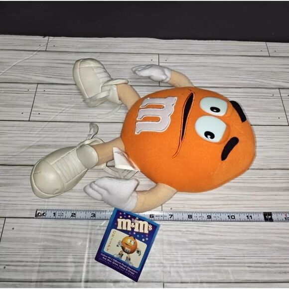 Nanco M&M's Candy Orange Plush Toy Crispy Vintage Mars Incorporated 2001 New - Picture 7 of 8